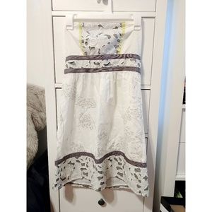 Kimchi Blue Strapless Floral Lasercut Dress